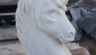 stone art horse