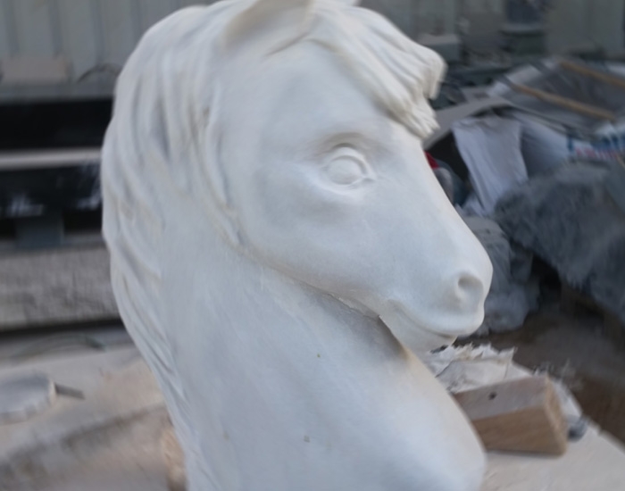 stone art horse
