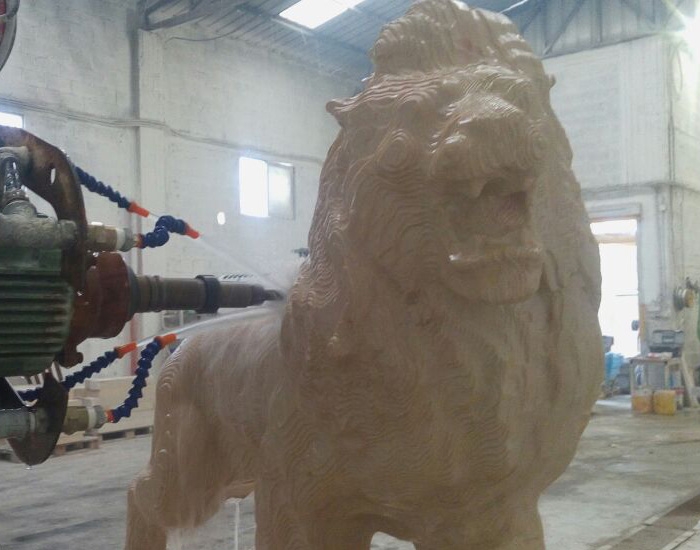 stone art lion