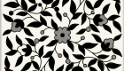 hand painted armenian  black and white tiles
