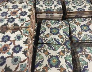 Hand painted Armenian ceramic tiles