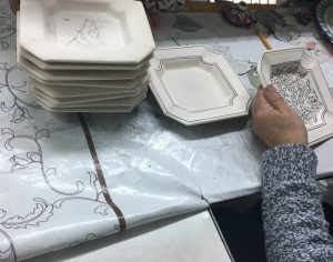Hand painted Armenian ceramic tiles